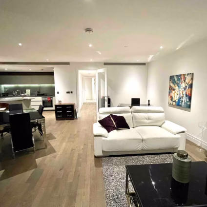 Battersea modern 2 bedroom flat with River View
